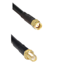 SMA Female Bulkhead St. Connector With RG58 Cable (L-60CM) + SMA Male St. Connector - ET-SFS-BH-2L60C-SMS - Eteily Technologies India Pvt. Ltd.