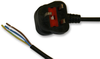 Lead Uk Plug-Bare End 13A 2M Blk Rohs Compliant Pro Elec - 92AH1852 - Newark, An Avnet Company