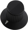 Round Skirted Knob W/ Arrow Ind, 6.35Mm; Shaft Type Ehc (Electronic Hardware) - 98B9792 - Newark, An Avnet Company