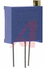 TRIMMER;CERMET;REST 10 OHMS;PCB;25 TURNS;PWR-RTG 0.5W - 70154828 - Allied Electronics, Inc.