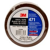 3M 471 Brown Marking Tape - 3 in Width x 36 yd Length - 5.2 mil Thick - 68848 - 051115-68848 - R. S. Hughes Company, Inc.