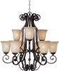 Mid. Chandeliers-Glass Up - 4074 - Light Center (The)