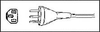Power Cord, Iec60320C-13, 8Ft, 10A Black; Connector Type A Volex - 93F2452 - Newark, An Avnet Company
