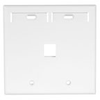 QuickPort Wallplates - 42080-1WP - Leviton Manufacturing