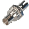 Fiber Optic Coupling, ST-ST, 3/8 Diameter Mounting, Multimode, Simplex, Bronze Sleeve, Metal Flange - FOT109 - Visual Sound, Inc.