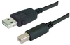 LSZH USB Cable Assembly, Latching A / Standard B 2.0m -- MUS2A00018-2M