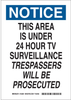 Brady B-302 Polyester Rectangle White Alarm / Surveillance Notice Sign - 7 in Width x 10 in Height - Laminated - 123601 - 754473-79222 - R. S. Hughes Company, Inc.