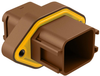 Housing, Rcpt, 18Pos, Plastic, Brown; Product Range Amphenol Sine/tuchel - 70AC9008 - Newark, An Avnet Company