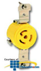 Leviton 15Amp 250V Single Locking Flush Receptacle -- 45CM-60 - Image