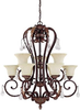 3849CB-285-CR Large Chandeliers-Glass Shade - 785937 - Capital Lighting, Inc.