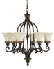 Mid. Chandeliers-Glass Up - 22492 - Light Center (The)