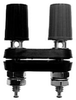 Binding Post, Brass, Bk/red, Panel Mount; Product Range Abbatron Hh Smith - 98B9121 - Newark, An Avnet Company