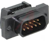 D-Sub Connector; Plug; Ribbon; PhosphorBronze; Black; Thermoplastic; 9; 1; 20 - 70041257 - Allied Electronics, Inc.