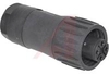 connector,plastic circ,str fem cable conn,3+gnd gold plt cont,screw term,black - 70013159 - Allied Electronics, Inc.