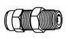 Tube Bulkhead Union -- 1582-04-04 - Image