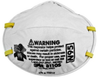 3M 8110S White Small N95 Molded Cup Particlate Respirator - 051138-54305 - 051138-54305 - R. S. Hughes Company, Inc.