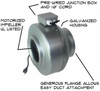 AirScape Inline Hydroponics Duty Fans (300-550 cfm) - AS200EH - HVACQuick.com