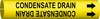 Brady Bradysnap-On B-915 Black on Yellow Plastic Snap-On Pipe Marker - 3/4 in Character Height - Printed Msg = CONDENSATE DRAIN with Right Arrow - 4036-B - 754476-41393 - R. S. Hughes Company, Inc.