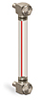 Standard Nylon Liquid Level Gage, 6” Centerline, Front Mount 1/2”-13 - B3642-10600BA2W - Oil-Rite Corp.