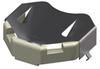 THM Insulated Retainer for 20mm Cell-Tin Nickel Plate - 3021 - Keystone Electronics Corp.