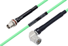Temperature Conditioned TNC Female Bulkhead to TNC Male Right Angle Low Loss Cable 18 Inch Length Using PE-P142LL Coax - PE3M0166-18 - Pasternack