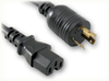 LOCKING NEMA L6-20P to IEC-60320-C15 HOME // Power Cords // High Voltage Power Cords // Locking Blade Power Cords - 5111.072 - Quail Electronics