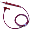 Needle Tip Probe to Shrouded R/A Banana Plug, 18 AWG PVC Test Lead - 63334 - E-Z-HOOK, a division of Tektest, Inc.