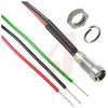 INDICATOR, LED PANEL MOUNT, 6MM MOUNTING HOLE, 6V, RED/GREEN - 70081877 - Allied Electronics, Inc.