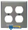 Leviton Urea 2 Gang Double Receptacle Wallplate - 86016 - TelephoneStuff.com