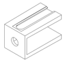 Powerpole ® 75 Mounting Wing for Standard or CR Housings, Blue, Round Hole - 1399g20-bk - Anderson Power Products