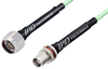 N Male to TNC Female Bulkhead Low Loss Cable 60 Inch Length Using PE-P142LL Coax, RoHS - PE3C2276-60 - Pasternack