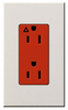 Duplex/Single Receptacle - NTR-15-IG-OR-WH - Lutron Electronics Co., Inc.