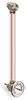 Nylon Liquid Level Gage with Dial Thermometer, 10” Centerline, Back Mount 1/2”-20 with Nuts - B3642-21000BB1W - Oil-Rite Corp.