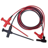 XEL Macro-Hook to Shrouded R/A Banana Plug, 18 AWG Silicone Test Lead - 433XEL - E-Z-HOOK, a division of Tektest, Inc.