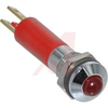 INDICATOR, 8MM, RED, 12V, SATIN BEZEL - 70117686 - Allied Electronics, Inc.