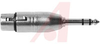 Adapter, XLR; XLR (F/M); Nickel Plated Brass; Black - 70197187 - Allied Electronics, Inc.