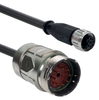 Special and adapter cables - V-SK8+1/8-M23/M12-S-G-0,15-BK-2-X-A-1 -  - Schmersal Inc.