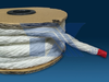 Glass fiber twisted rope