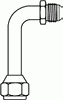 JIC Swivel Bent Tube- Long Elbow -- 6701-L - Image