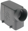 Plastic, T Series, Rectangular Hood, size 104.27, 4 Pegs, Side M32 cable entry - TMAO-24.32 - Mencom Corporation