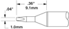 OKi SSC-771A Conical Chisel Tip 1 mm x 9.1 mm - SSC-771A - Ellsworth Adhesives
