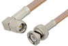 SMA Male Right Angle to BNC Male Cable 24 Inch Length Using RG400 Coax, RoHS - PE3642LF-24 - Pasternack