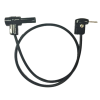 Shrouded R/A Banana Plug to Meter Pin Plug, 18 AWG PVC Test Lead - 9818 - E-Z-HOOK, a division of Tektest, Inc.