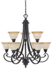 96189-NI Mid. Chandeliers-Glass Up - 426474 - Capital Lighting, Inc.