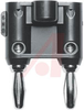 Banana Plug, Standard, Double, Black - 70197120 - Allied Electronics, Inc.