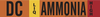 Brady B-681/B-883 Orange Polyester with Overlaminate Pipe Marker - Printed Msg = DC LIQ Ammonia High with Right Arrow - 145949 - 754473-54737 - R. S. Hughes Company, Inc.
