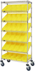 Cart W/ Bin, 7Shelves, 30Bins, Yel; No. Of Bins Quantum Storage - 44AC5742 - Newark, An Avnet Company