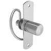 Compression Latch, Self-Adjusting, Medium Size with Spacer, No Restriction, Knurled Knob, Rivet/Screw  Installation, Smooth Spring, Steel, Zinc Plated, Bright -- 57-10-203-10 - Image