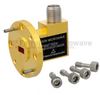 Zero Biased Waveguide Detector WR-22 to SMA Female and Negative Video Out From 33 GHz to 50 GHz Q Band, UG-383/U Round Cover Flange - FMMT3004 - Fairview Microwave Inc.