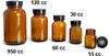 Amber Glass Rounds Laboratory Bottles - 4011-00 - SKS Science Products